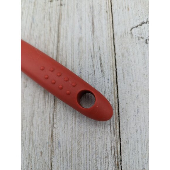 Multipurpose Food Garnishing Tool 6 3/4" Red Handle Melon Chocolate - Picture 6 of 6